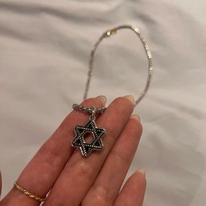 David Yurman Star of David Necklace